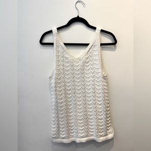 Gap White Sweater Tank Size Small